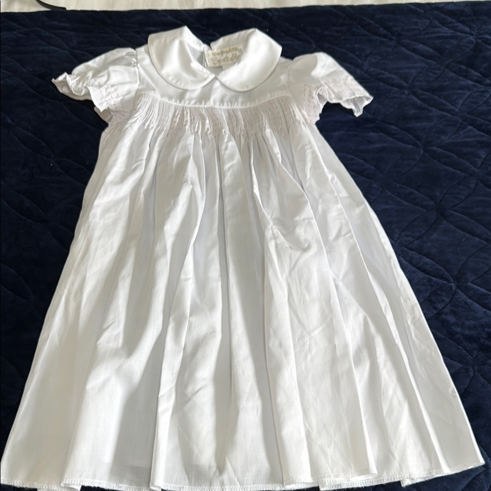 Smockables darling White Smocked Formal Baby Dress Size 3T